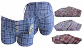 Shorts Jeans Xadrex algodão