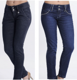 Calça jeans femenina com detalhes,modelos variados 12 peças